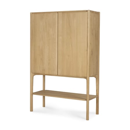 Credenza con piattaia PI legno naturale / L 110 x H 170 cm - Ethnicraft