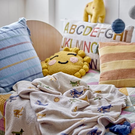 Plaid enfant Plane tissu beige / 160 x 130 cm - Bloomingville