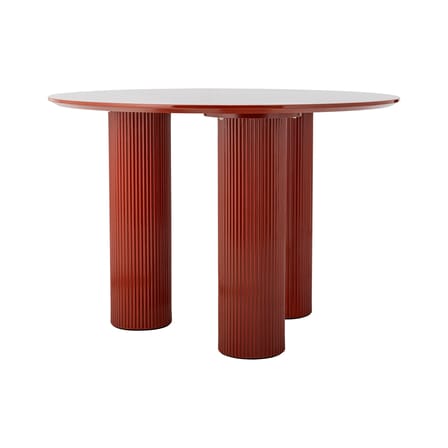 Della Round table wood red / Ø 110 cm - Bloomingville