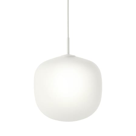 Suspension Rime verre blanc / Ø 37  - soufflé bouche - Muuto