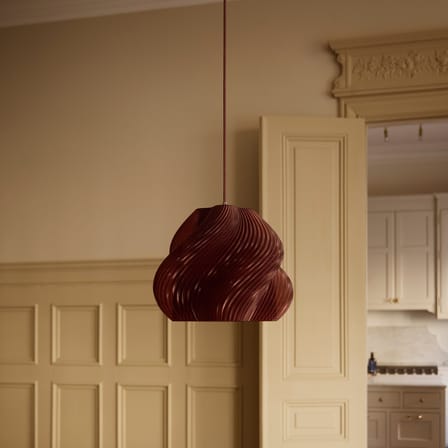 Suspension Soft Serve 03 rouge / Ø 37 x H 30 cm - CRÈME ATELIER