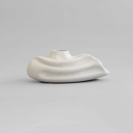 Vase Wabi Fat céramique blanc / 57 x 40 x H 23 cm - 101 COPENHAGEN