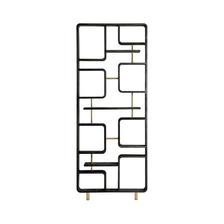Zwischenwand Claustra holz schwarz / B 90 x H 240 cm - Exklusivität - RED Edition