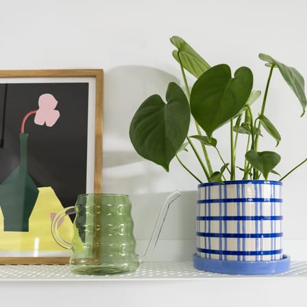 Arrosoir Swell verre vert / 0,8 L - & klevering