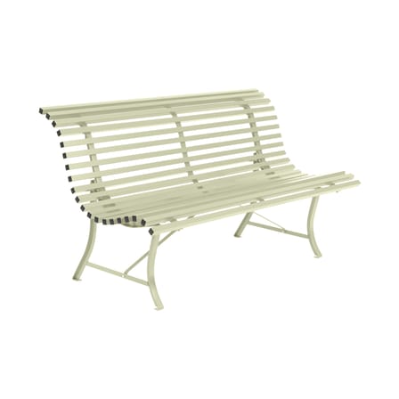 Banc avec dossier Louisiane métal vert / L 150 cm - Métal - Fermob