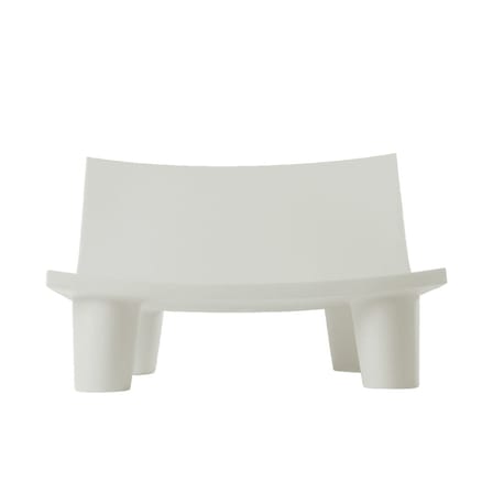 Canapé de jardin 2 places Low Lita Love plastique blanc / L 118 cm - Paola Navone, 2010 - Slide