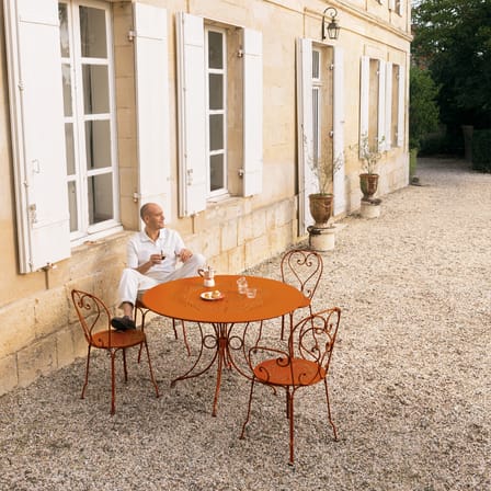 Chaise empilable 1900 métal blanc - Fermob