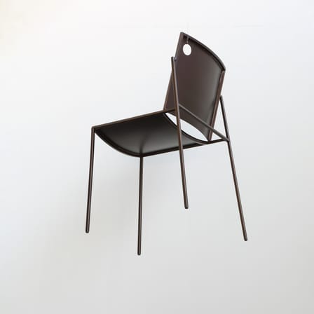 Chaise empilable Aurora métal marron - Zeus