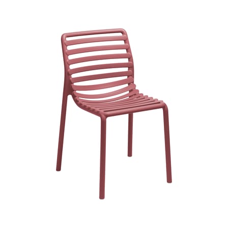 Lot de 6 chaises empilables Doga Bistrot rouge - NARDI