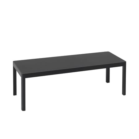 Workshop Coffee table plastic material wood black / 120 x 43 x H 38 cm - Linoleum - Muuto