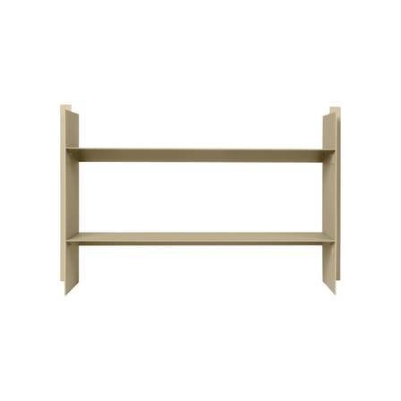 Console basse Lager métal beige / L 77 x P 28 x H 50 cm - Ferm Living
