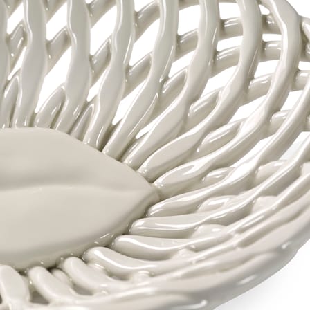 Corbeille Salvador céramique blanc / 27 x 22 cm - Serax
