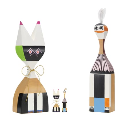 Décoration Wooden Doll No. 1 super large bois multicolore / By Alexander Girard, 1952 - H 80 cm - Vitra