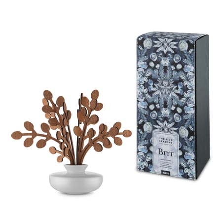 Diffuseur de parfum The Five Seasons céramique blanc bois naturel / H 22,5 cm - Alessi