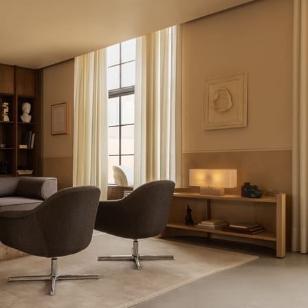 Étagère Crescent Low bois naturel / L 150 x H 60 cm - Audo Copenhagen