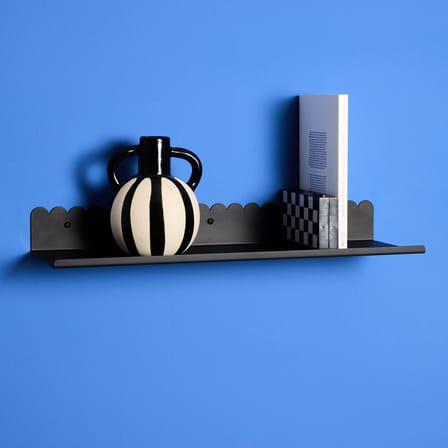 Etagère murale Vibes Large métal noir / L 50 cm - NOBODINOZ