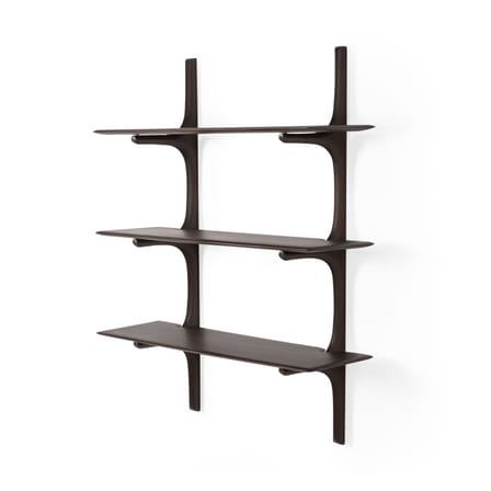 Étagère PI bois marron / 3 étagères - Acajou massif / L 100 x H 126 cm - Ethnicraft