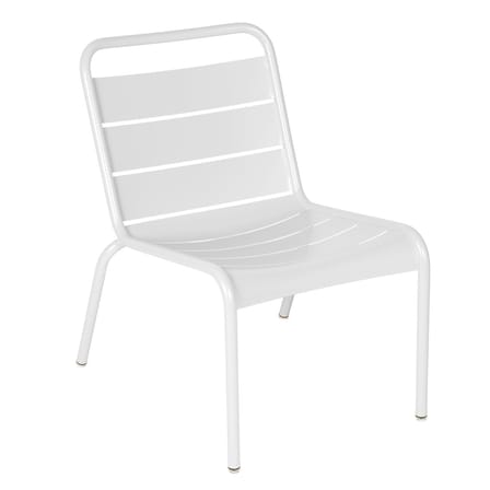 Chaise lounge Luxembourg métal blanc / Assise basse - Fermob