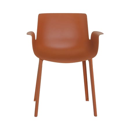 Fauteuil Piuma plastique rouge orange - Kartell