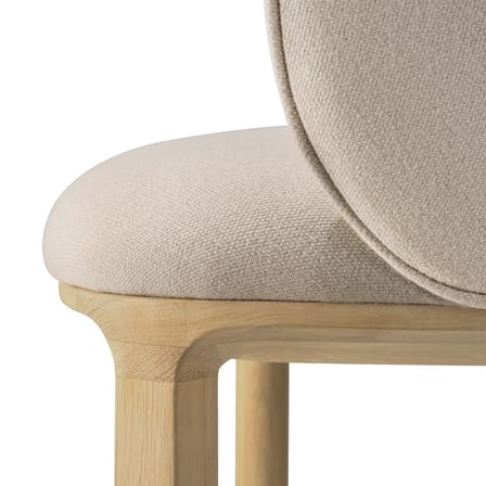 Gepolsterter Sessel Unda textil beige - Ethnicraft