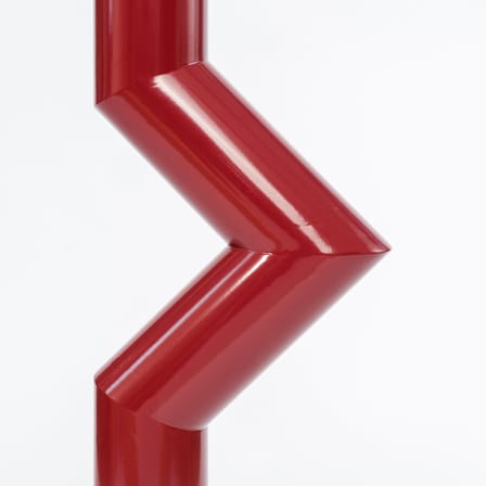 Lampada a stelo Déviation Simple by Axel Chay metallo rosso / H 120 cm - Esclusivo - Axel Chay