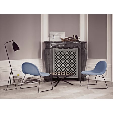 Lampadaire Gräshoppa métal noir / Grossman- Réédition 1947 - Gubi