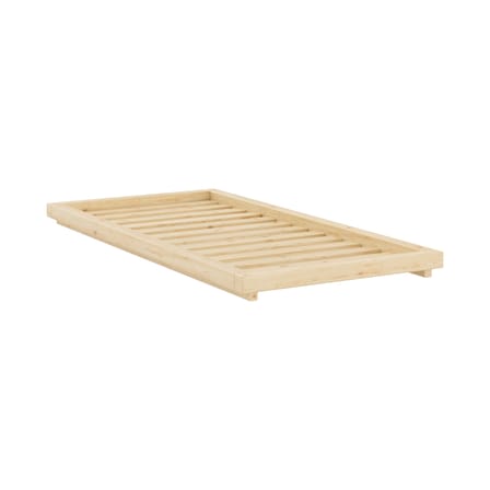 Lit 1 place Dock bois naturel / Pour matelas 90 x 200 cm - KARUP