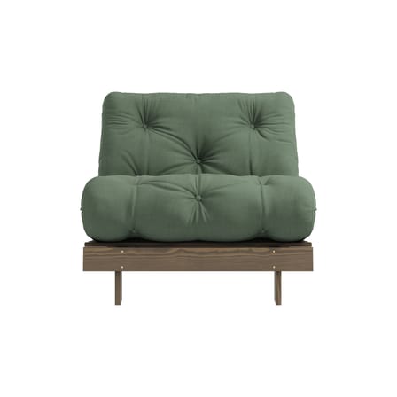 Fauteuil convertible Roots / Dormeuse & lit d'appoint - 3 positions / Structure marron - KARUP DESIGN