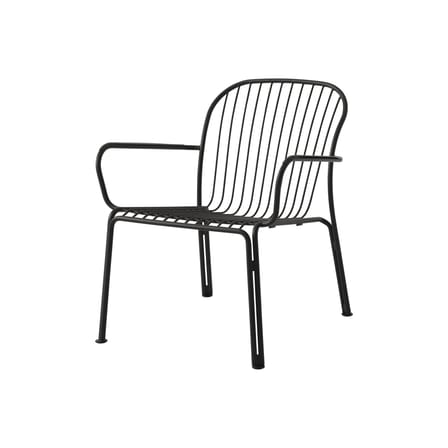 Lounge-Sessel Thorvald SC101 metall schwarz / Mit Armlehnen - &tradition
