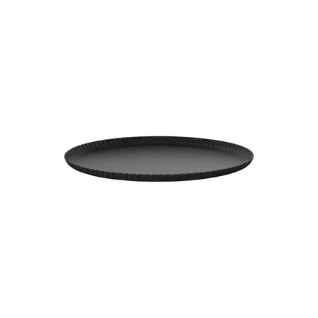 Plateau Pleats métal noir / Ø 31 cm - Alessi