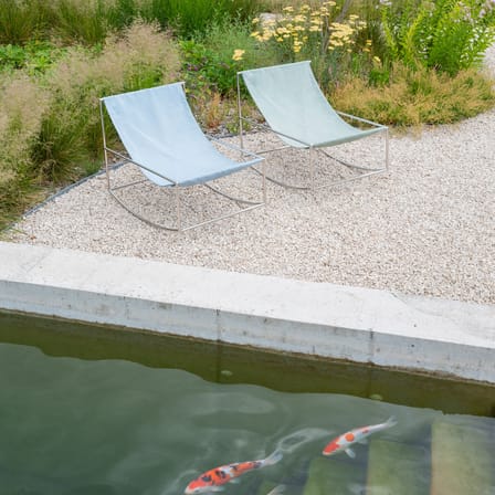  Rocking chair textile blue OUTDOOR - valerie objects