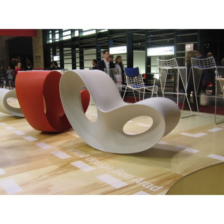 Rocking chair Voido plastique gris - Magis