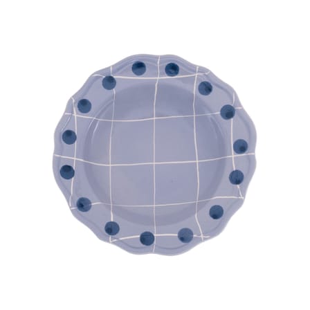 Quadri Soup plate ceramic purple / Set of 6 - Ø 23 cm / Hand-painted - Bitossi Home