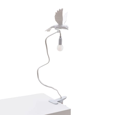 Spot à pince Sparrow / Landing plastique blanc - Seletti