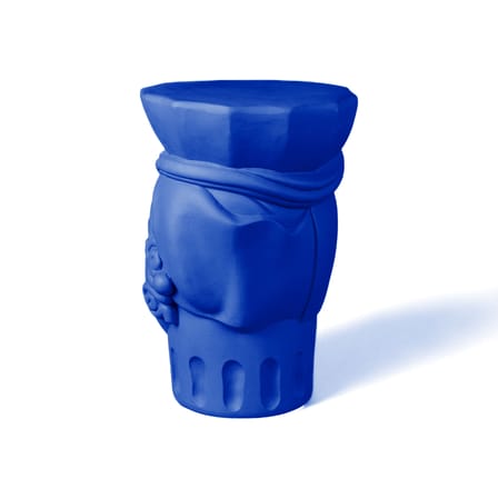Magna Graecia - Testa di Moro Woman Stool ceramic blue - Seletti