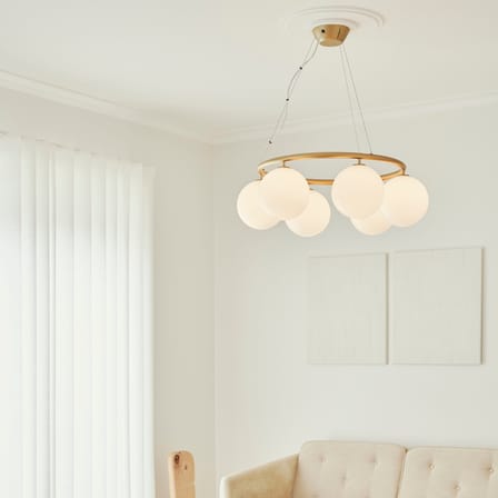 Suspension Miira 6 Circular verre / Ø 80 cm - NUURA
