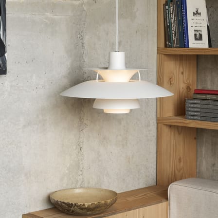 Suspension PH 5 métal rose / Ø 50 cm - Poul Henningsen, 1960 - Louis Poulsen