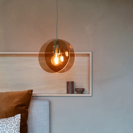 Suspension Toledo verre orange - It's about Romi