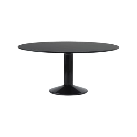 Table ronde Midst noir / Ø 160 cm - Linoleum - Muuto