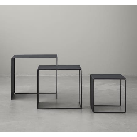 Set de 3 tables gigognes Cluster métal noir - Ferm Living