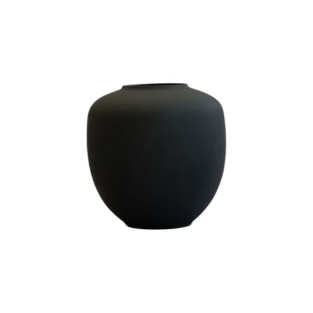 Vase Sunao Medium céramique noir / Surface lisse - Ø 30 x H 30 cm - 101 COPENHAGEN