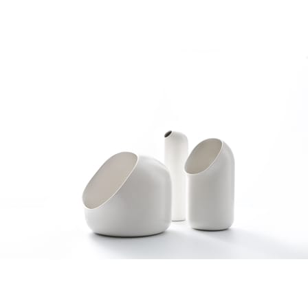 Vase Ô keramik weiß / Keramik - Moustache