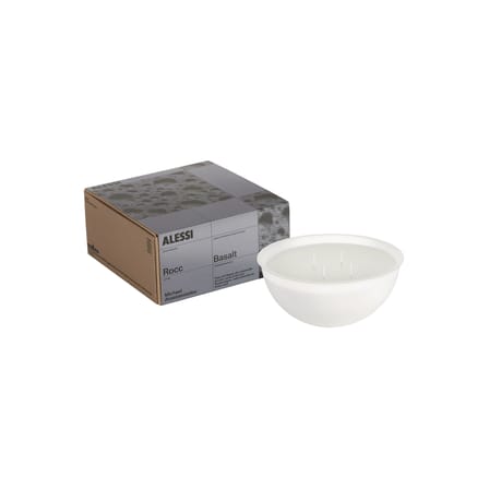 Accessoire / Bougie parfumée pour bougeoir Rocc Medium fragrance Basalte 600 g- Alessi