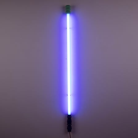 Applique avec prise Superlinea LED verre bleu / L 134,5 cm - Seletti