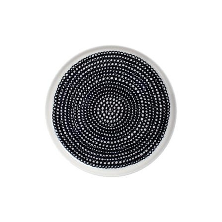 Assiette à dessert Siirtolapuutarha céramique noir / Ø 20 cm - Marimekko