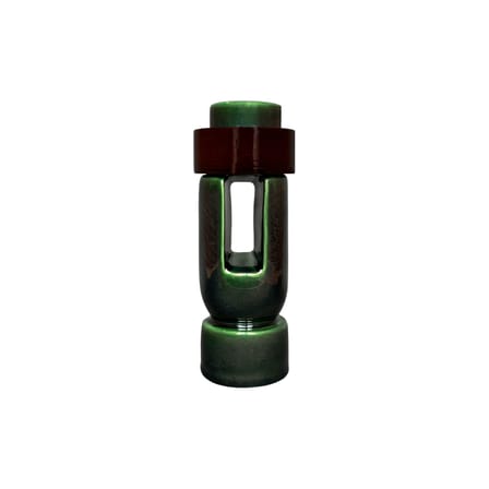 Bougeoir Ador Tall céramique vert / H 18 cm - RED Edition