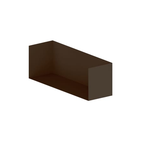 Caisson  marron métal ouvert / Pour bibliothèque Easy Irony - L 100 cm - Zeus