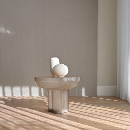 Crown Low Coffee table glass grey / Ø 55 x H 41 cm - 101 COPENHAGEN