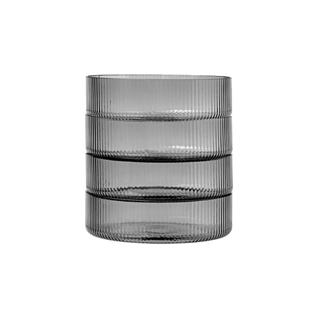 Set de 4 coupelles Ripple / Verre strié - Ferm Living