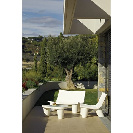 Fauteuil bas Low Lita plastique gris / Paola Navone, 2008 - Slide